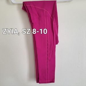 Zyia 8-10 Pink Cut Out Leggings, Full Length